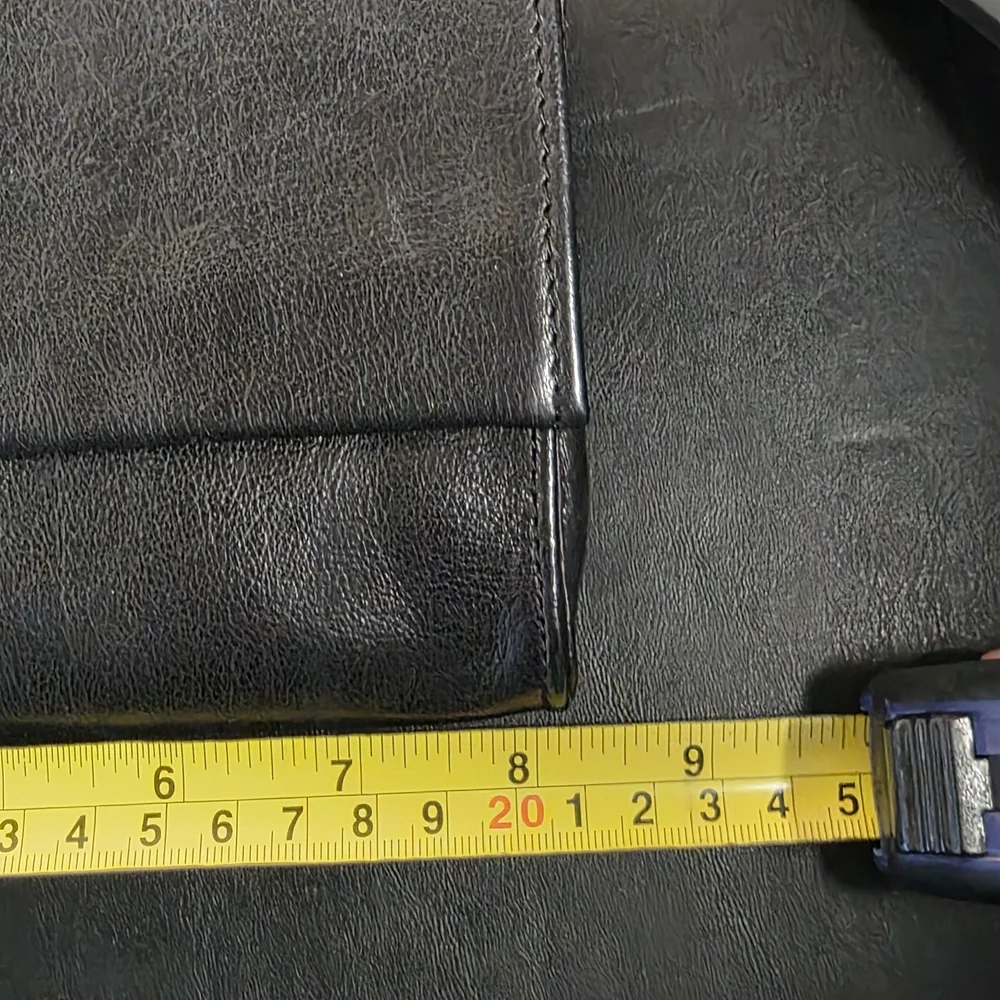 DAY & MOOD Black Leather Clutch Wristlet Wallet Anthropologie